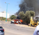 اصابة خطرة لشخص اثر انفجار مركبة في الرملة